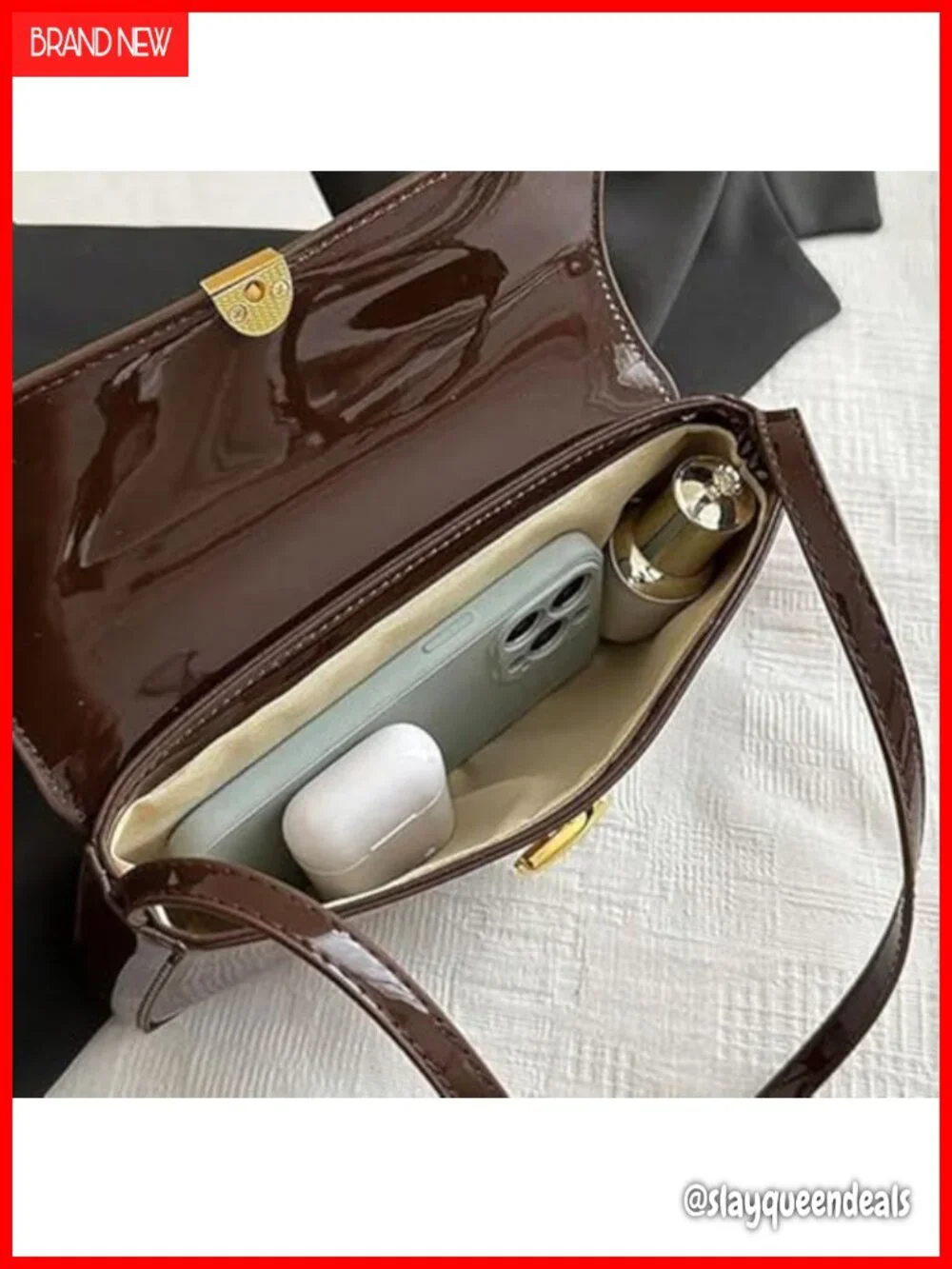 Small PU Leather Hobo Shoulder Bag Crossbody Retro Clutch Purse